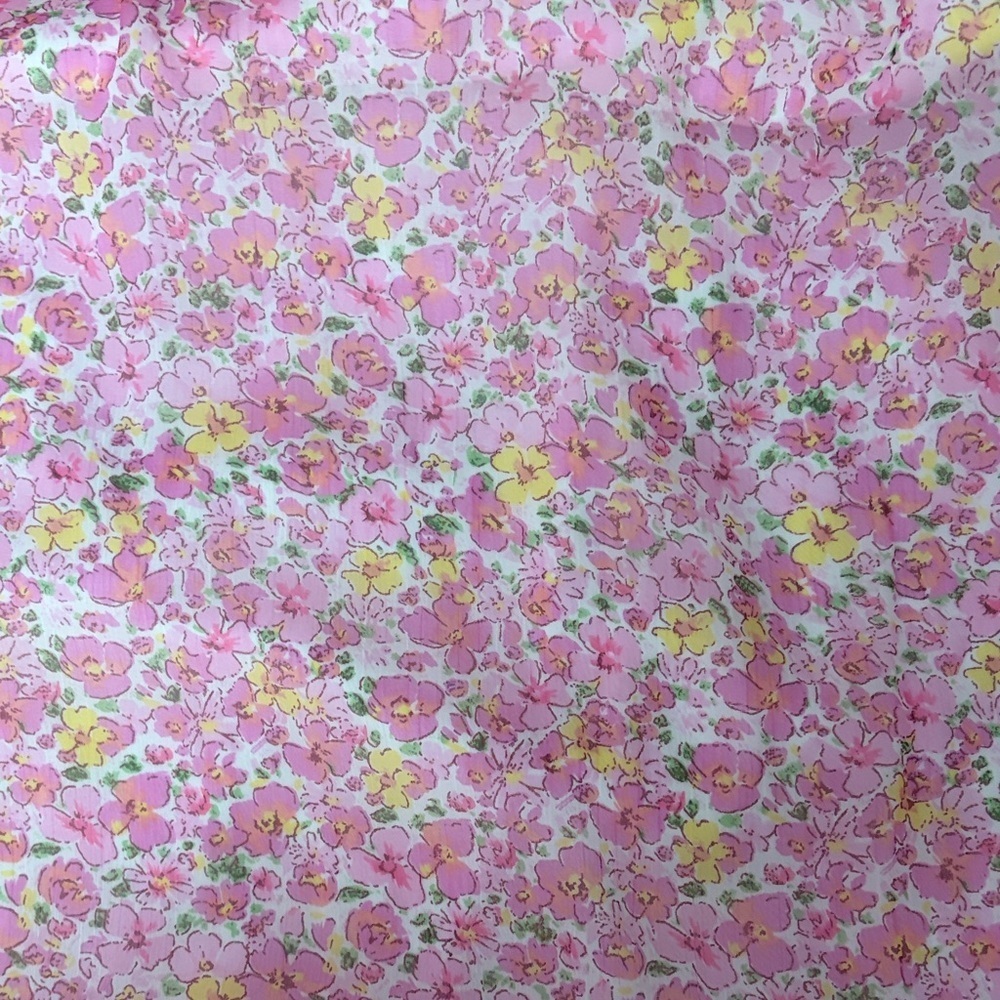 Floral Pink Ruffle Skirt - Picture 2 of 3